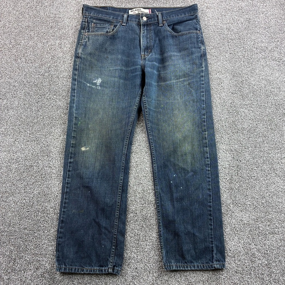Vintage‎ Y2K Levi's 559 Jeans Mens 34x30 Blue Faded Denim Relaxed Straight Leg